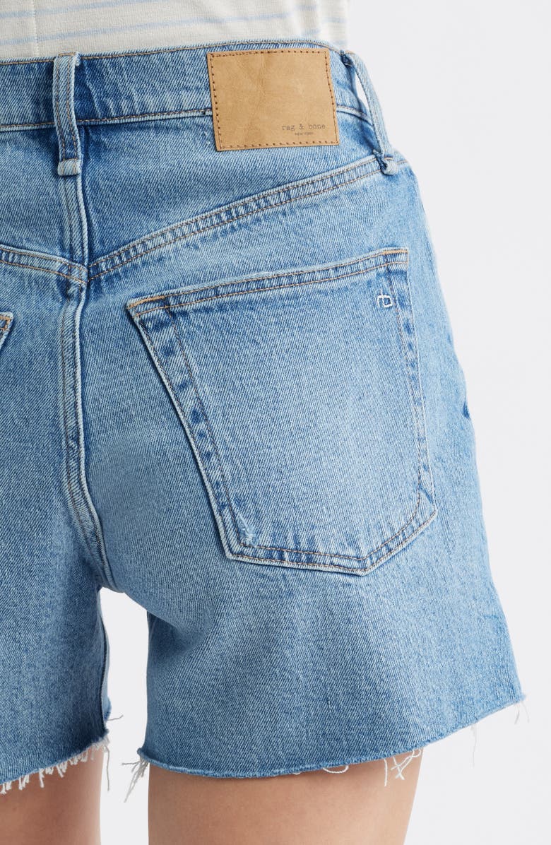 rag & bone High Waist Denim Cutoff Shorts, Alternate, color, Peekskill