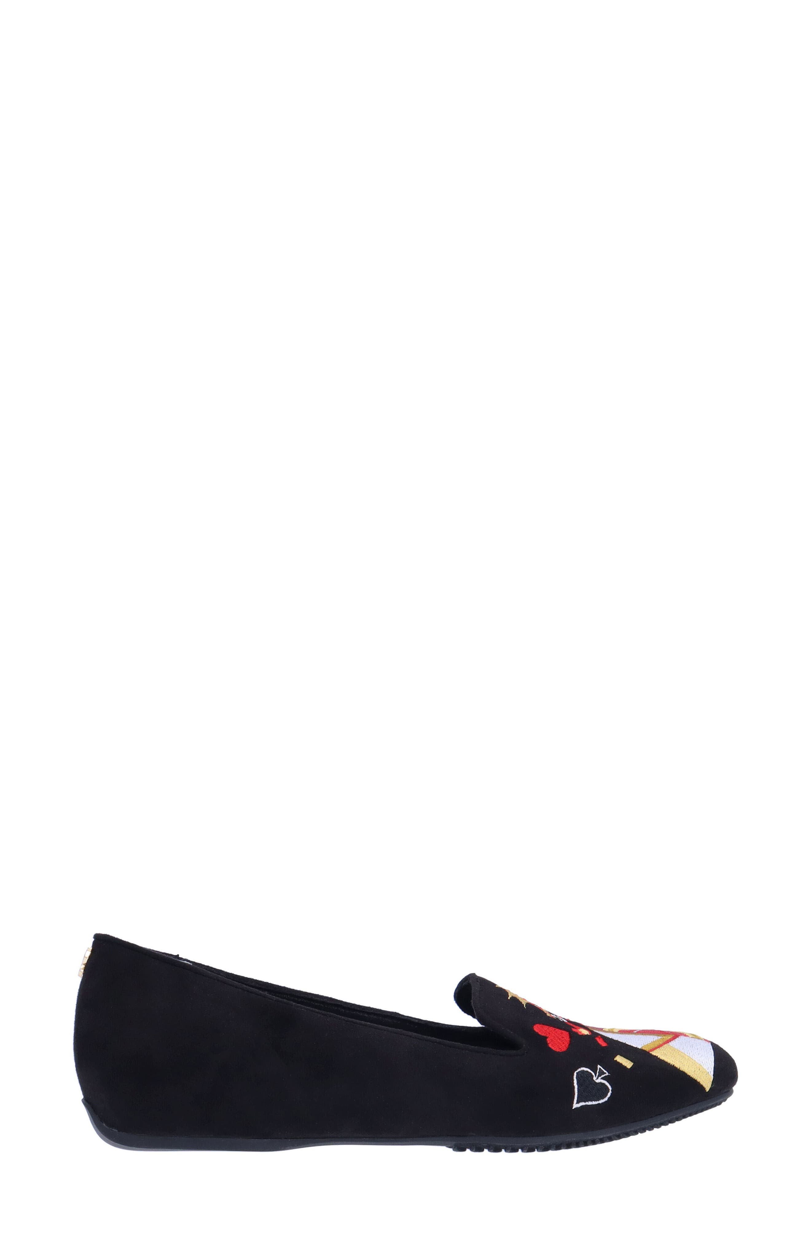 J. Reneé Fullhouse Embroidered Loafer, Alternate, color, Black