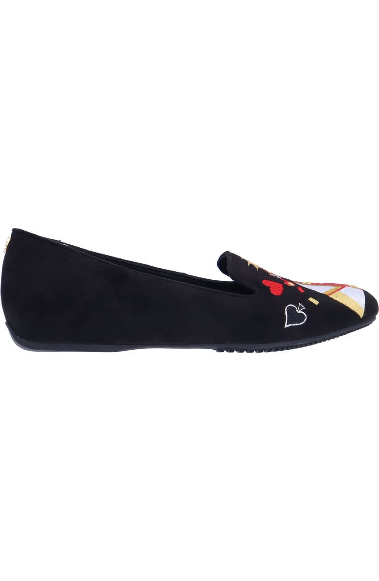 J. Reneé Fullhouse Embroidered Loafer, Alternate, color, Black
