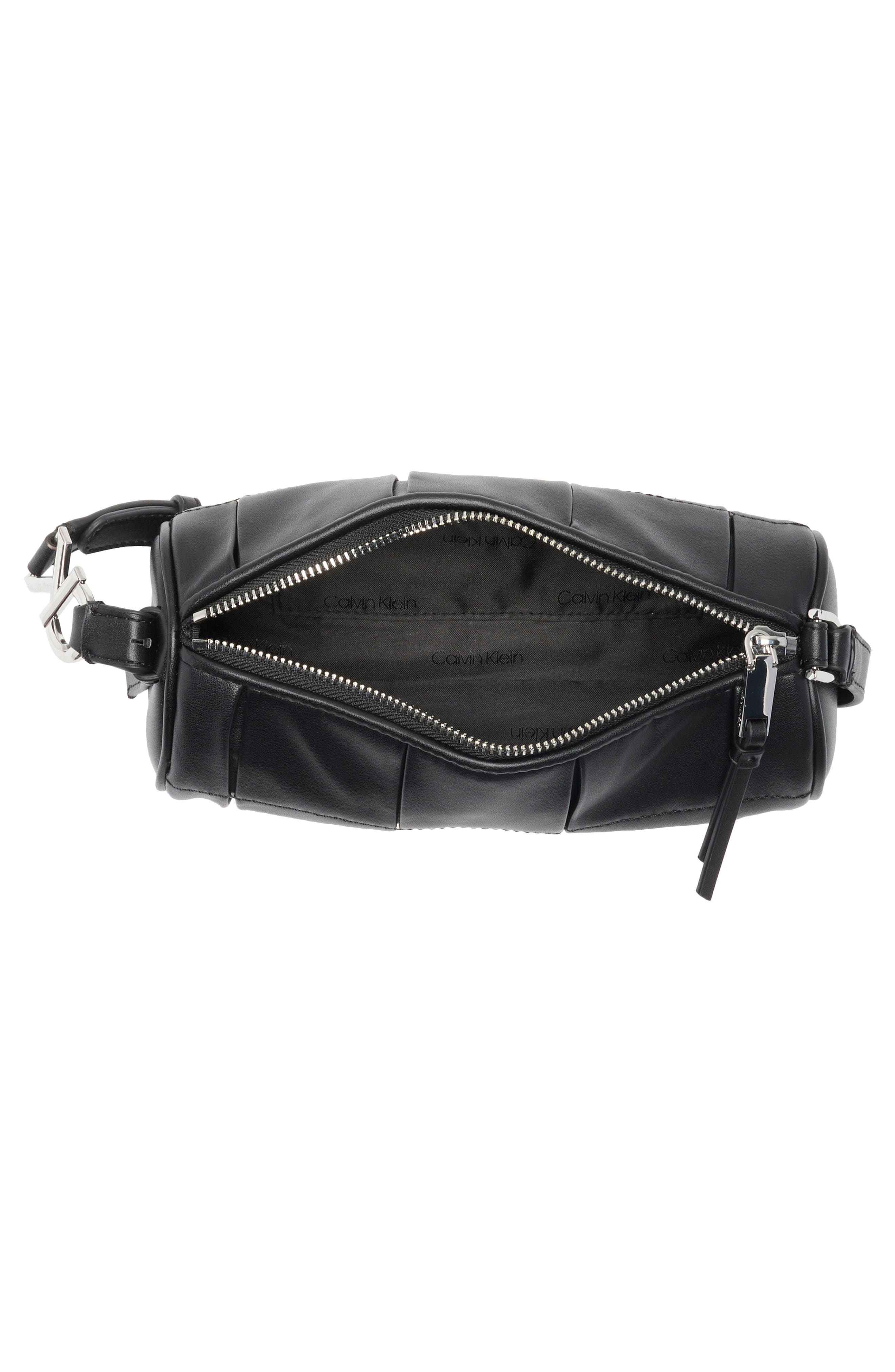 Tina Barrel Crossbody Bag, Alternate, color, BLACK SILVER