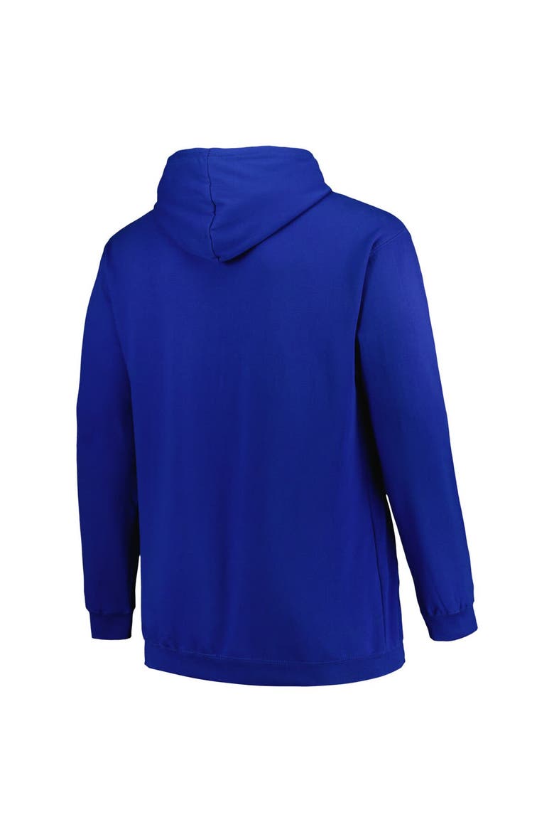 Men's Profile Blue Tampa Bay Lightning Big & Tall Arch Over Logo Pullover Hoodie, Alternate, color, Blue