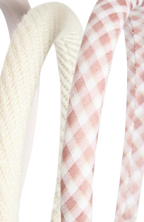 Cara Kids' Set Of 3 Assorted Headbands In Pink