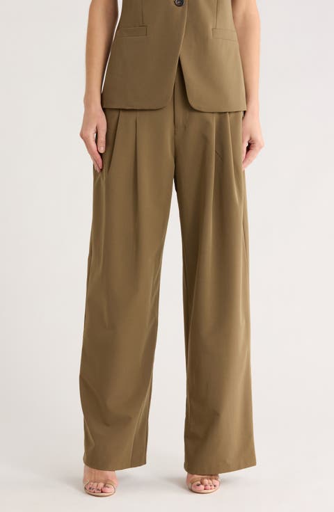 Pleated Pants
