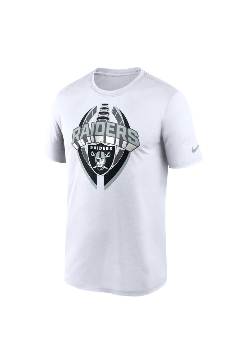Men's Nike White Las Vegas Raiders Legend Icon Performance T-Shirt, Alternate, color, White