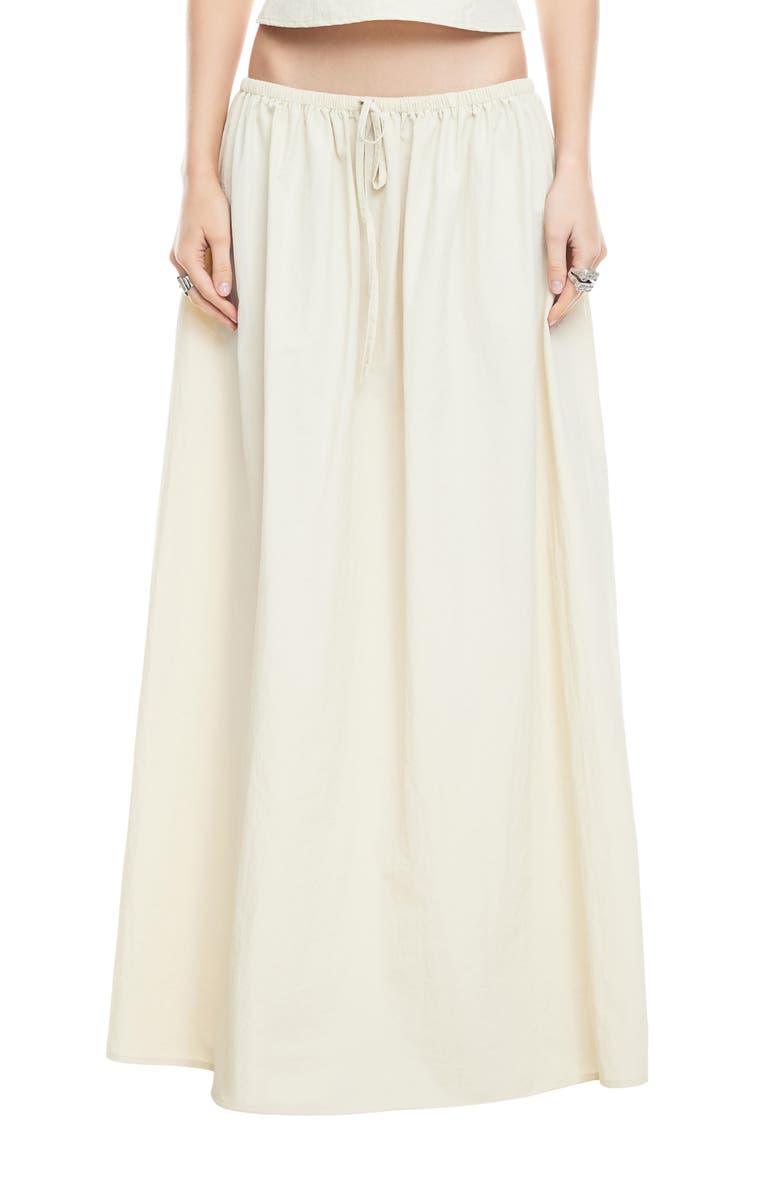 LIONESS Sweet Escape Maxi Skirt, Main, color, Oyster