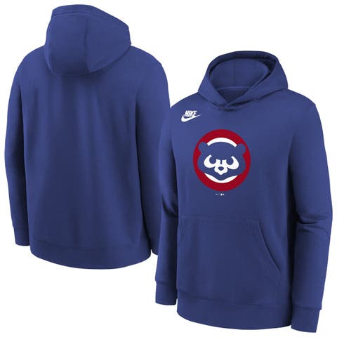Youth Nike  Rush Blue Chicago Cubs Club Fleece Hoodie