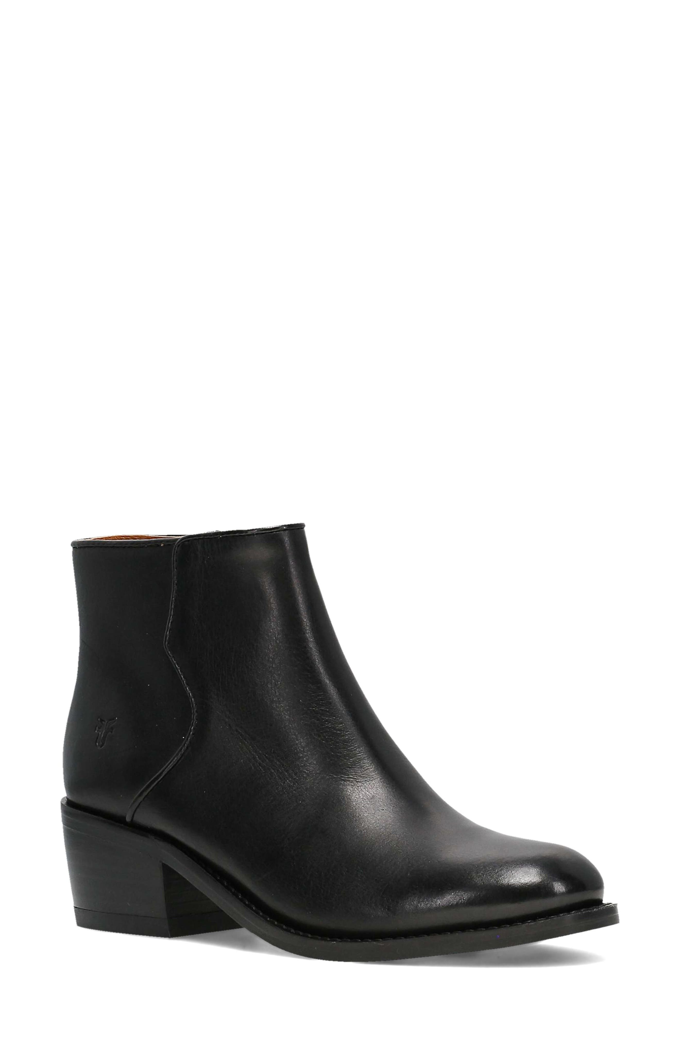 Frye Carson 2 Piping Bootie, Main, color, Black