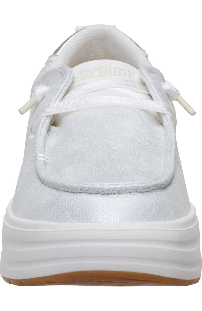 Hey Dude Wendy Nova Shimmer Slip-On Sneaker, Alternate, color, White