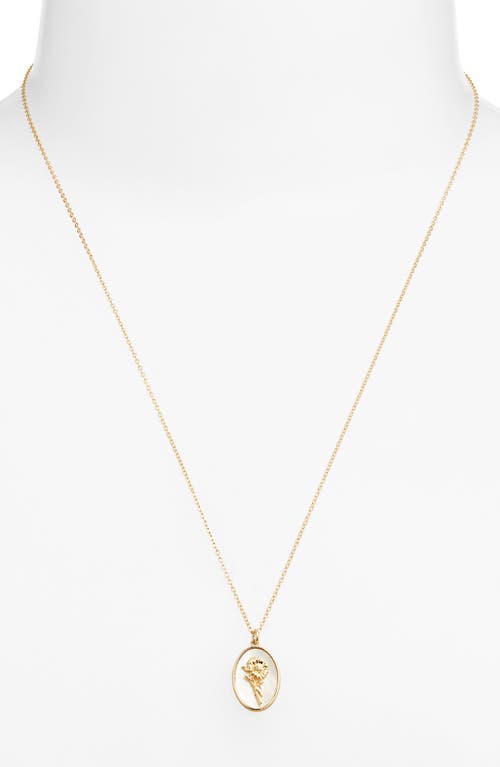 Set & Stones Katrina Birth Flower Pendant Necklace