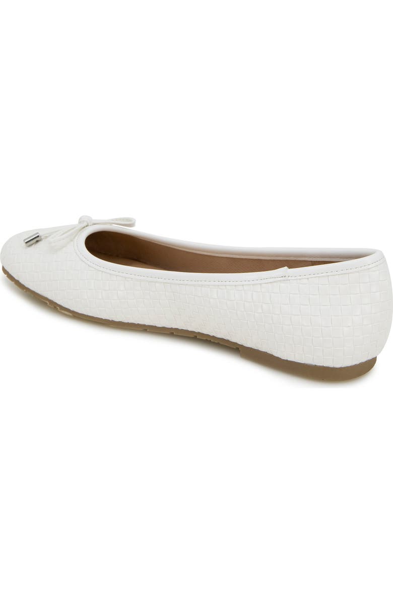 Reaction Kenneth Cole Elstree Ballet Flat, Alternate, color, White Woven