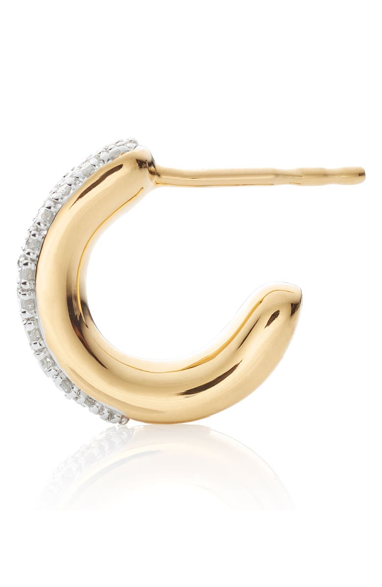 Monica Vinader Fiji Mini Diamond Hoop Earrings, Alternate, color,