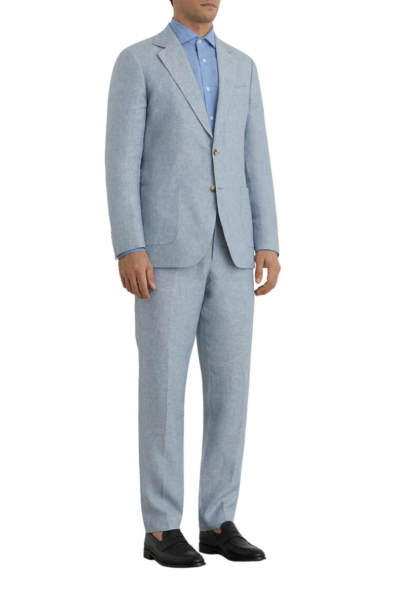 Atlantic Linen Trousers, Alternate, color, SOFT BLUE