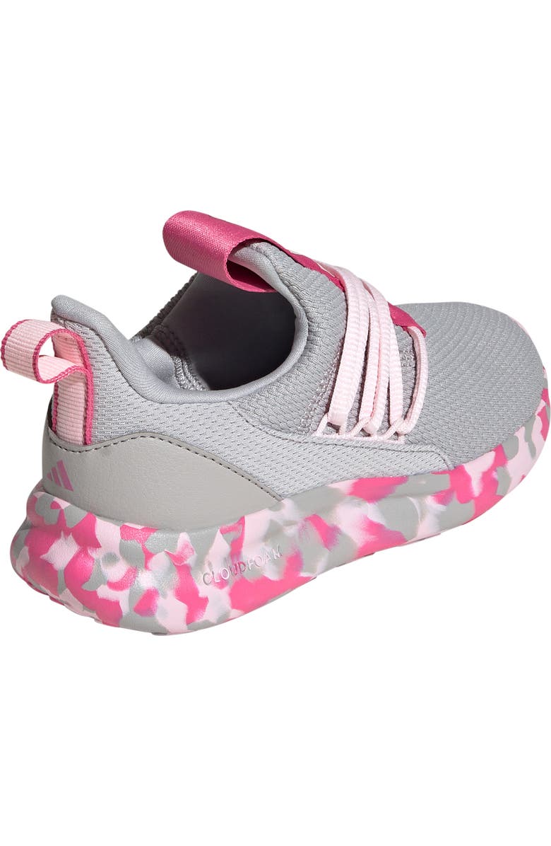 adidas Kids' Lite Racer Adapt 7.0 Slip-On Sneaker, Alternate, color, Magenta/ Grey/ Clear Pink