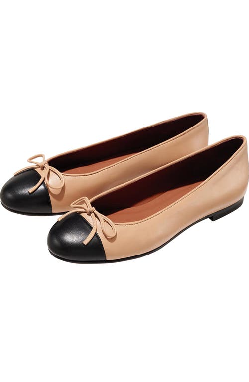 Margaux The Cap-toe Demi Flats In Neutral