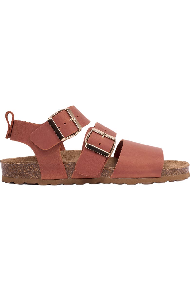 Celtic & Co. Triple Strap Sandal, Alternate, color, Cognac