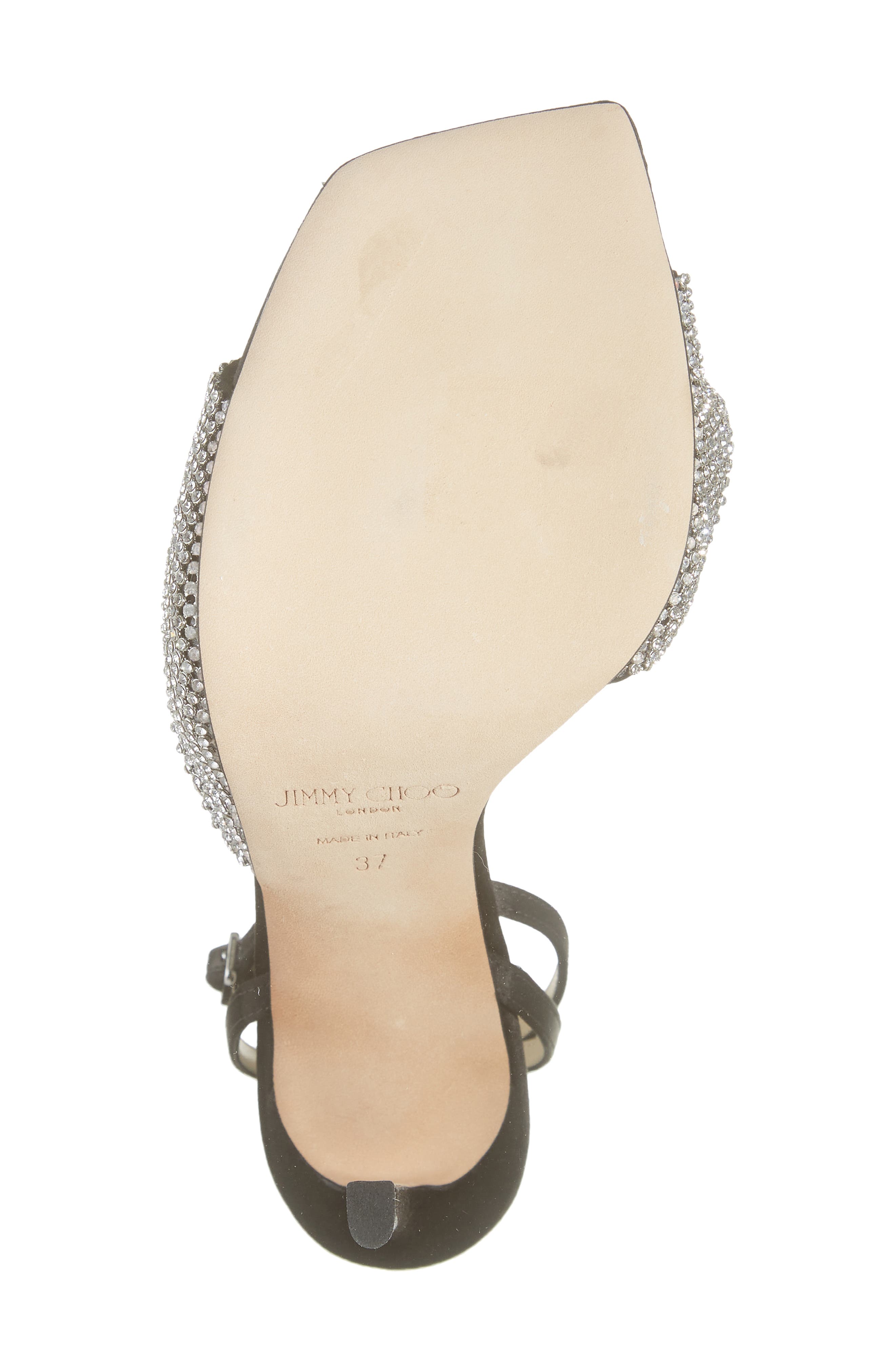 Jimmy Choo Naria Crystal Mesh Sandal, Alternate, color, 