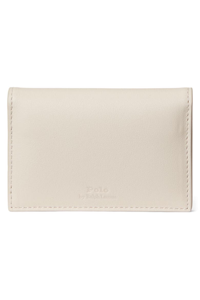 Spring Bear Leather Card Wallet, Alternate, color, CREAM