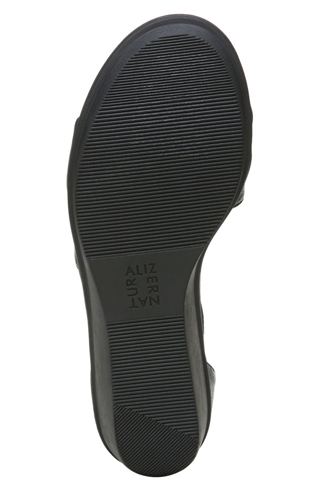 Naturalizer Theron Strappy Faux Leather Wedge Sandal, Alternate, color, 