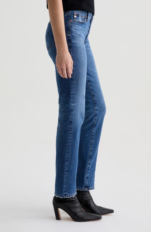 Ag Sandra Low Rise Straight Jeans In 15 Years Prue In Blue