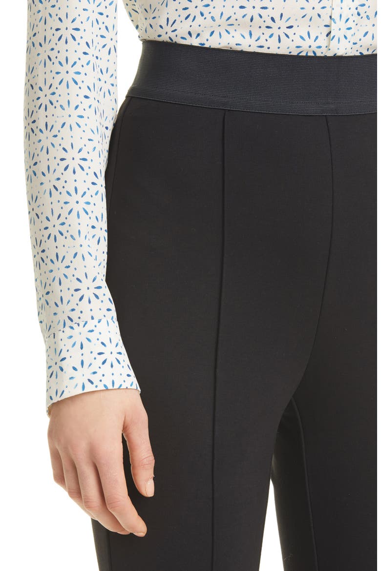 Talmire Raised Seam Cigarette Pants, Alternate, color, BLACK