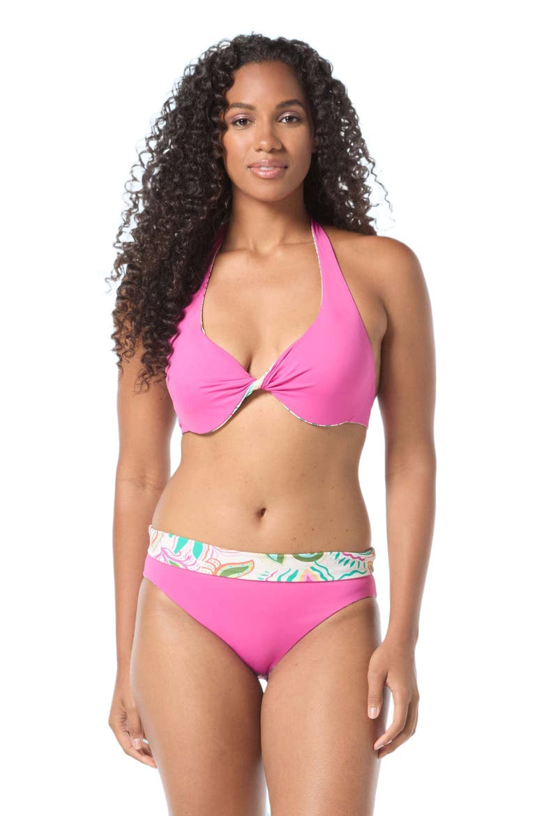 Verso Bra Sized Twist Reversible Bikini Swim Top - DD-Cup, Alternate, color, Ivory