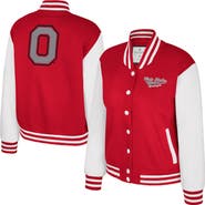 COLOSSEUM Women's Colosseum Scarlet Ohio State Buckeyes French Baguette Full Snap Fleece Jacket
