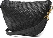 Clare V. Petite Woven Leather Belt Bag