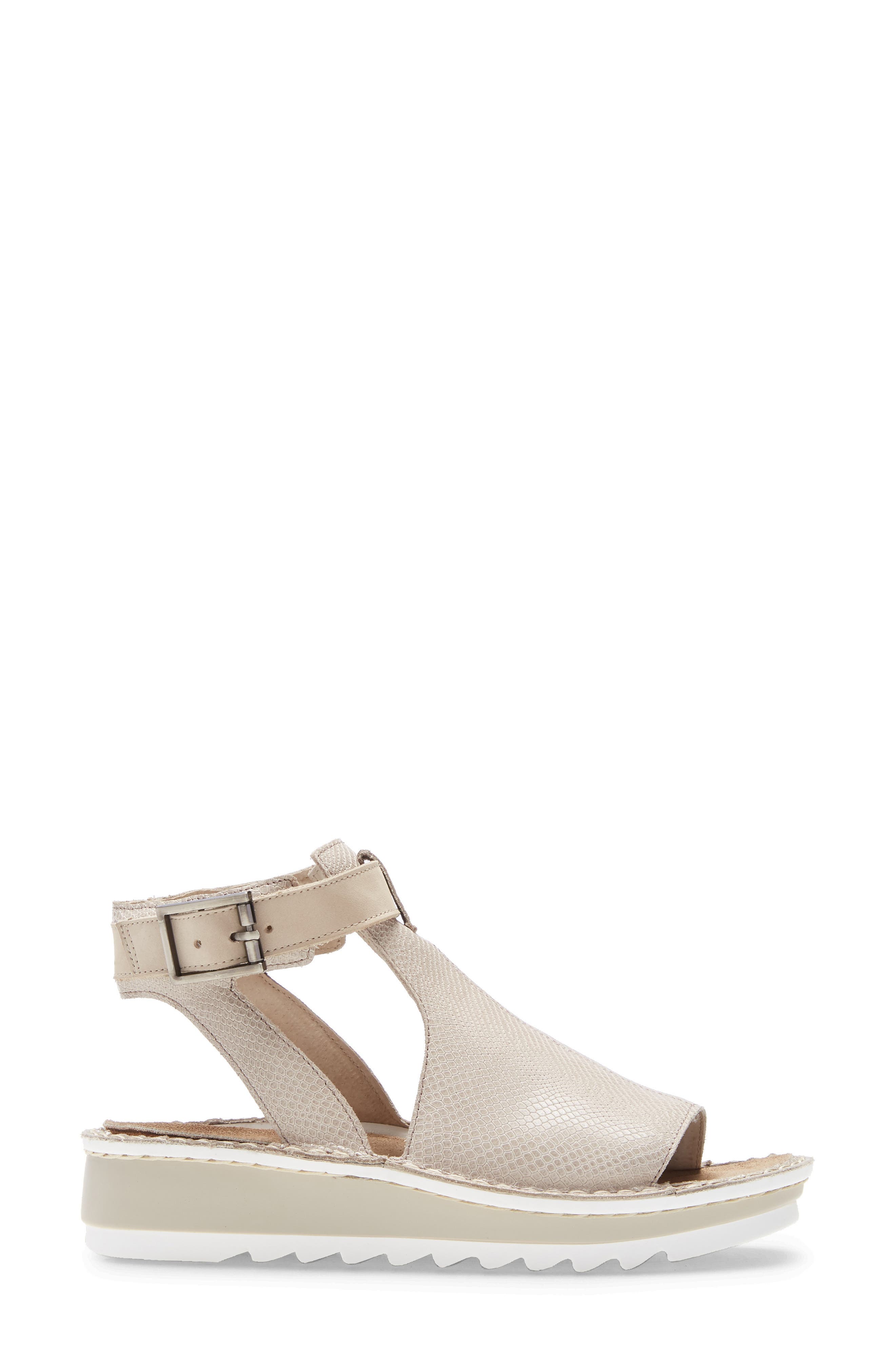 Verbena Sandal, Alternate, color, BEIGE LIZARD PRINT LEATHER