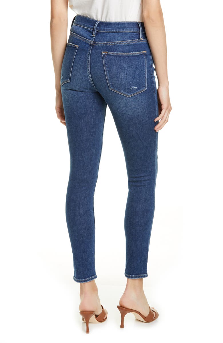 FRAME Le High Ankle Skinny Jeans, Alternate, color, 