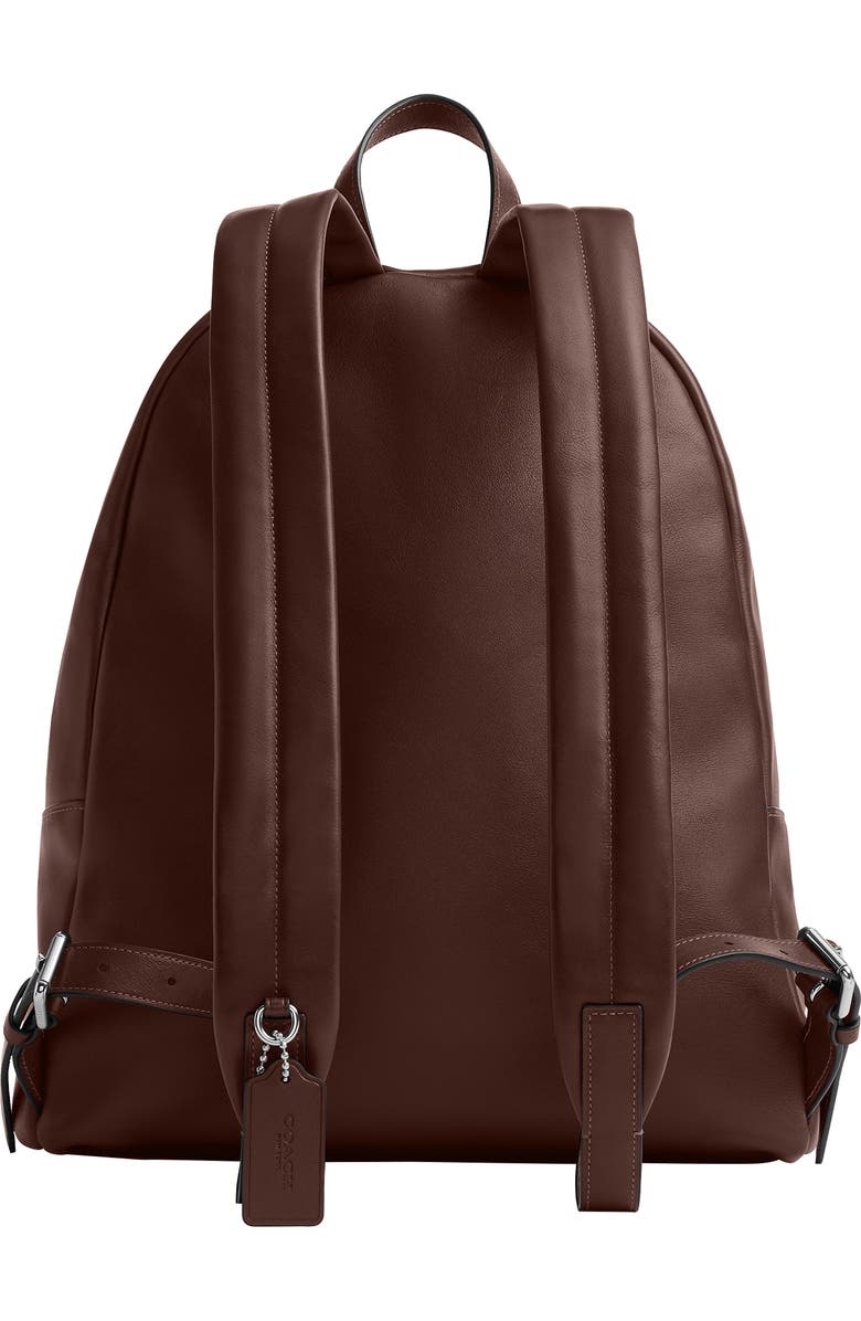 COACH Ridgewood Leather Backpack, Alternate, color, Maple