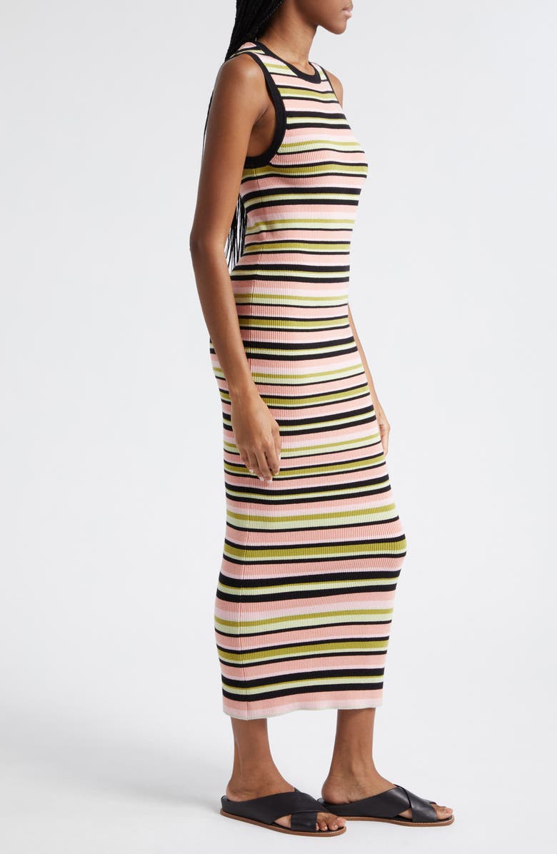 ATM Anthony Thomas Melillo Stripe Rib Tank Dress, Alternate, color,