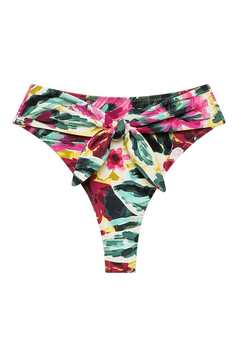 Paula Waist Tie Bikini Bottoms, Alternate, color, ISLA FLORAL