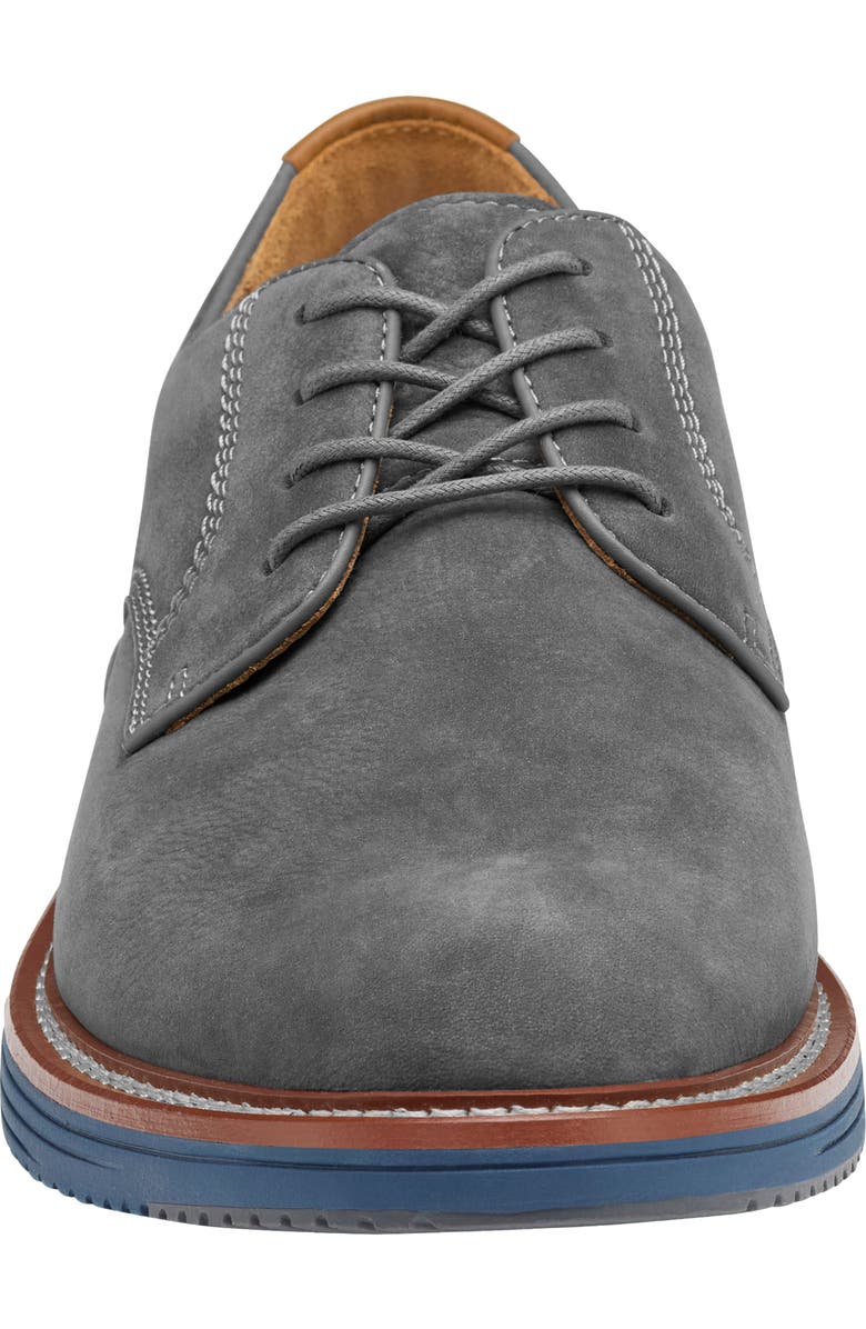 Johnston & Murphy Upton Plain Toe Derby, Alternate, color, Gray Nubuck