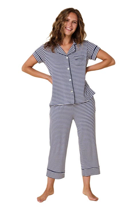 Pima Knit Holiday Capri Set