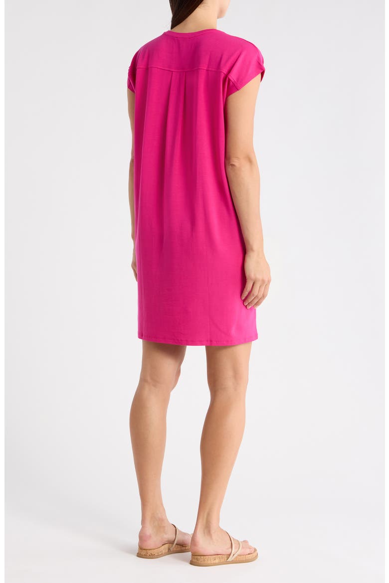 Crewneck Boxy Dress, Alternate, color, FUCHSIA