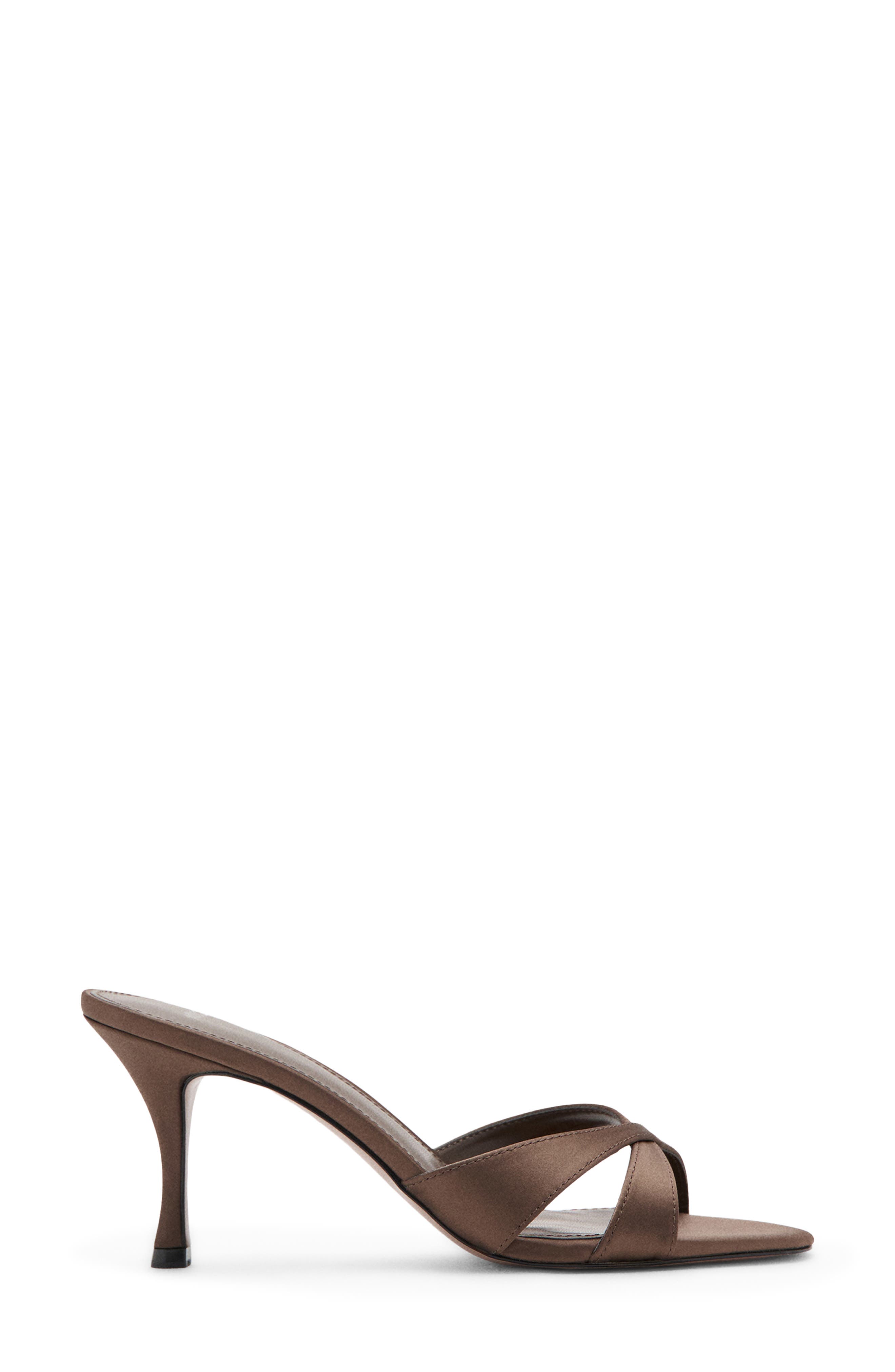 MANGO Slide Sandal, Alternate, color, Chocolate