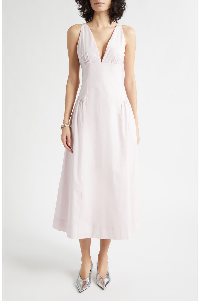 Lindie Fit & Flare Midi Dress, Main, color, MAUVE