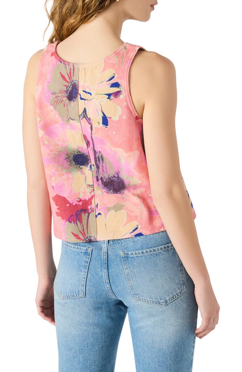Steve Madden Elia Floral Denim Tank, Alternate, color, 