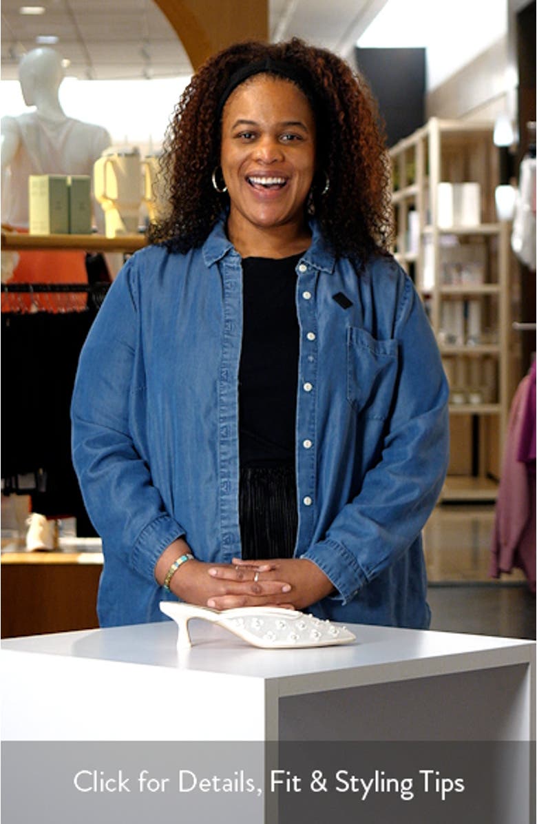 Clara Pearl Pointed Toe Pump, sales video thumbnail