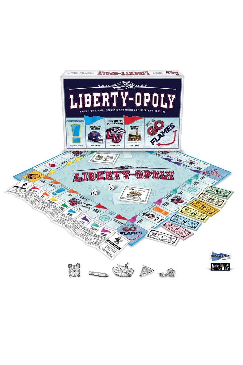 Libertyopoly Liberty University Themed Board Game, Alternate, color, Multicolored