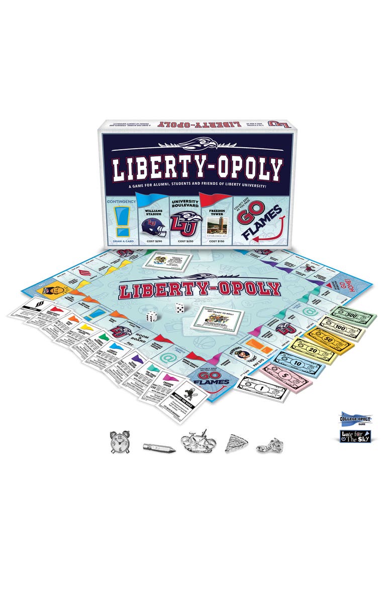Late for the Sky Libertyopoly Liberty University Themed Board Game, Alternate, color, Multicolored