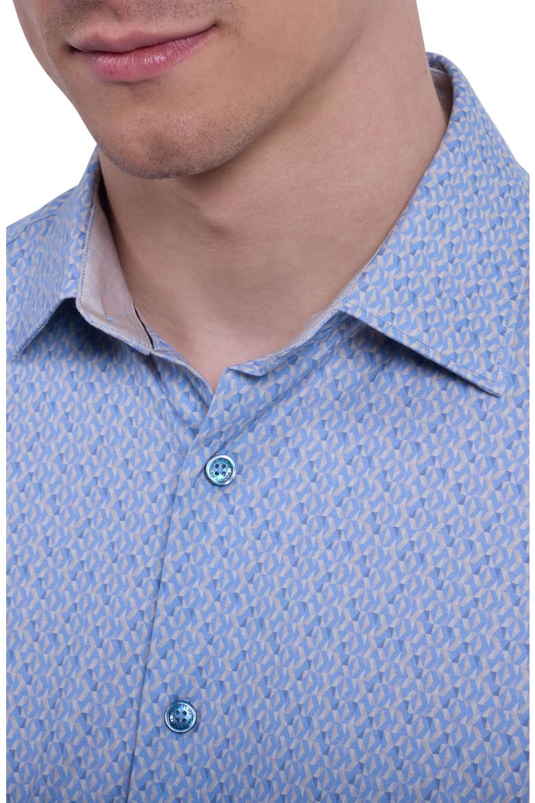 Jimmy OoohCotton® Button-Up Shirt, Alternate, color, AIR BLUE