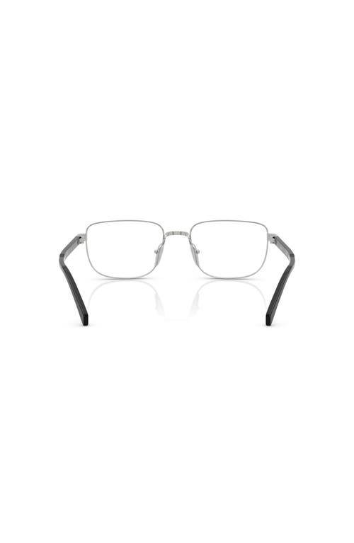 Prada 55mm Rectangle Optical Glasses In Multi