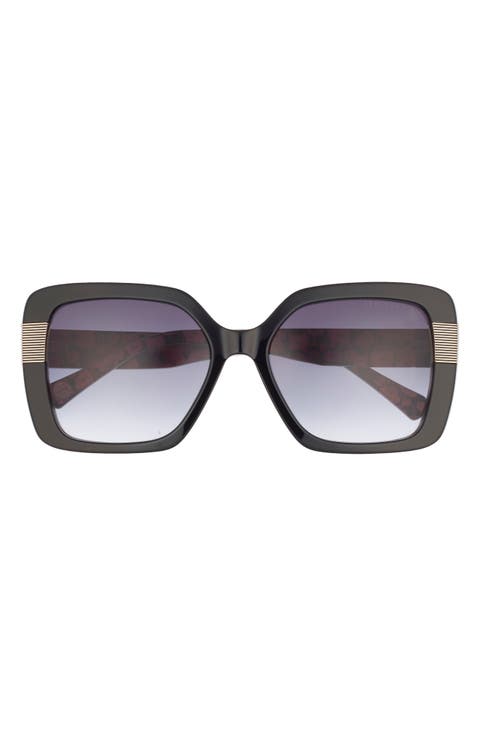 56mm Gradient Square Sunglasses