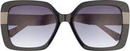 Ted Baker 56mm Gradient Square Sunglasses