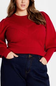 City Chic Jojo Rib Sweater