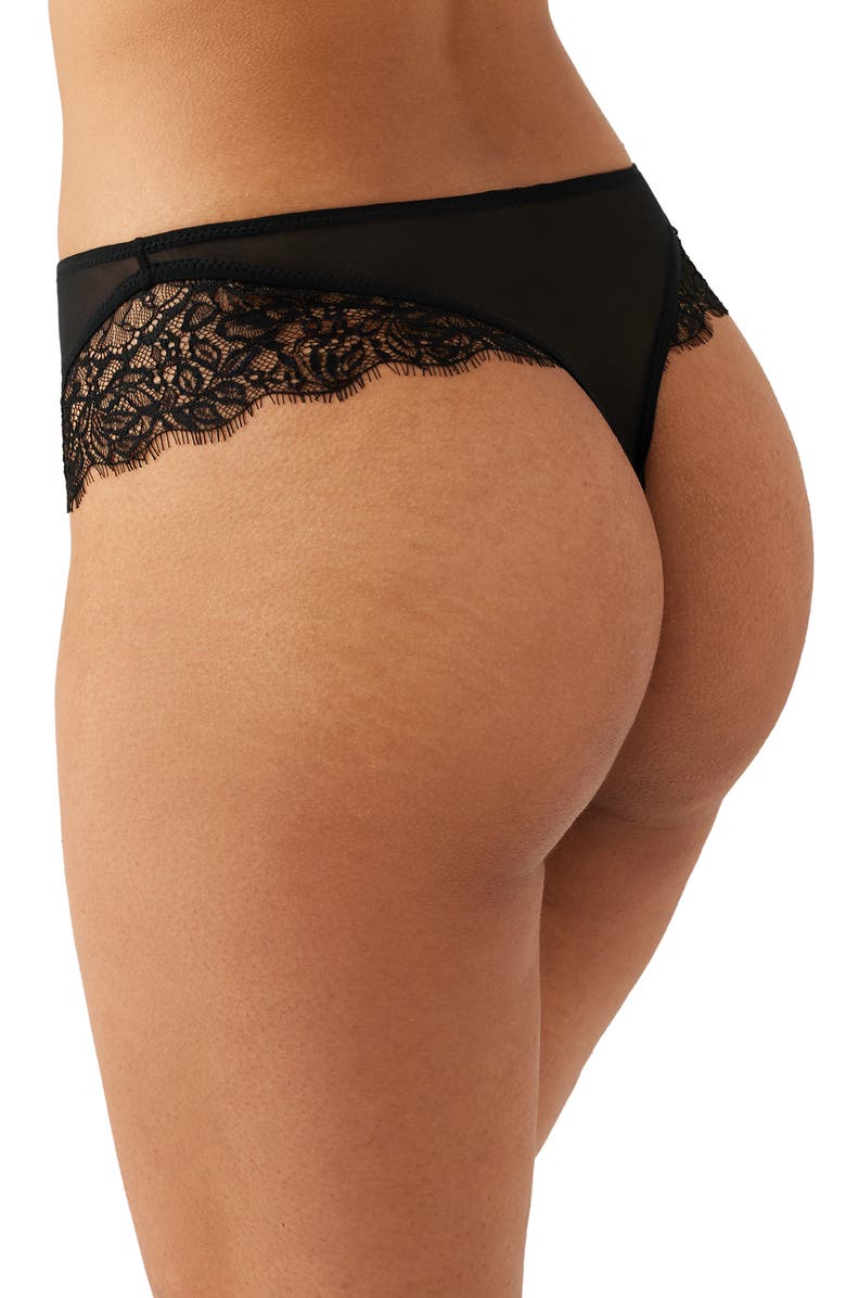 b.tempt'd by Wacoal It's On High Waist Thong, Alternate, color, Night