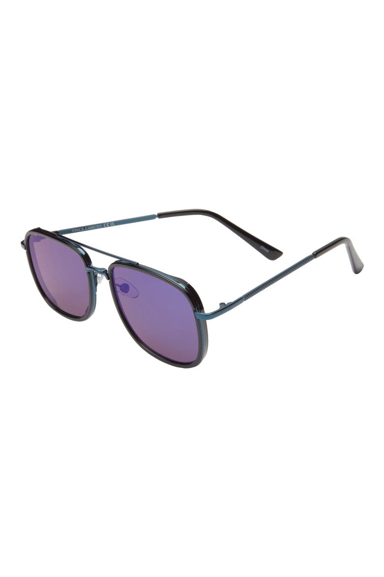 54mm Navigator Sunglasses, Alternate, color, BLACK BLUE