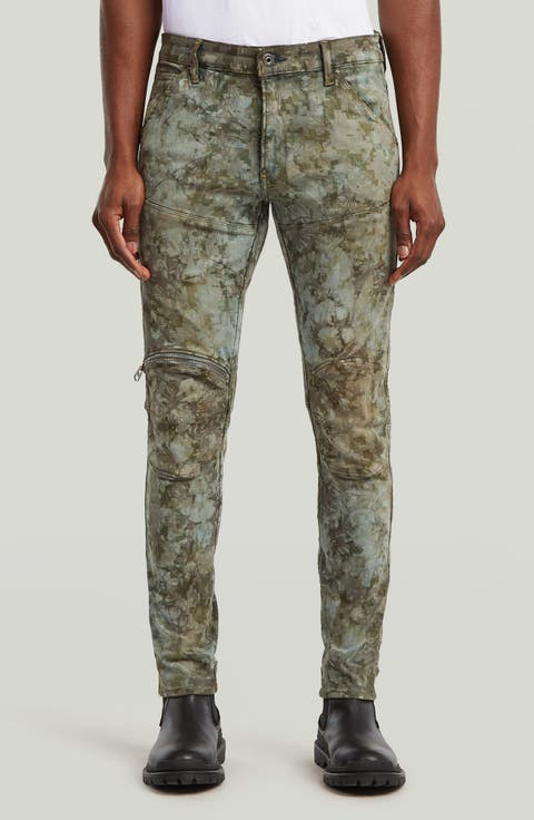 5620 3D Zip Knee Skinny Jeans