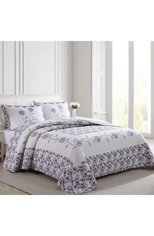 Beatrice Home Fashions Carnation Embossed Bedspread